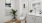 a bathroom with white walls