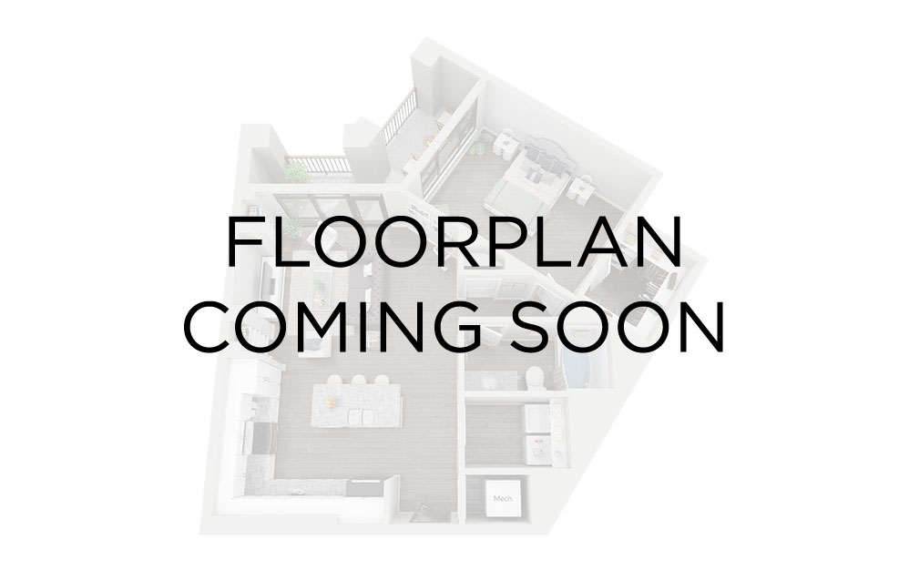 2C.2 - 2 bedroom floorplan layout with 1 bathroom and 675 square feet 2C.2 - 2 bedroom floorplan layout with 1 bathroom and 675 square feet